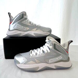 Moolah Women's Triple Double Glitch Mode Metallic Silver Sneakers, Sz 9, New